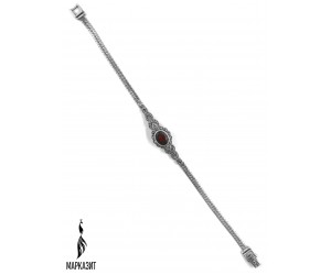 Браслет арт. BR0536 Марказит, Гранат