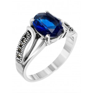 Кольцо арт. HR1489 Марказит, Фианит