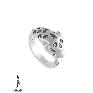 Кольцо арт. HR1884 Марказит, Гранат